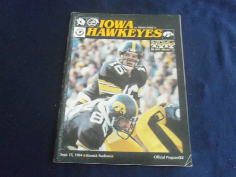 1984 SEPTEMBER 15 FOOTBALL PROGRAM - UNIV OF IOWA VS PENN STATE UNIV - SP 1216T
