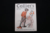 1920 OCT 16 COLLIER'S MAGAZINE - A BOY PULLING BOOK WITH BELT COVER - E 10997