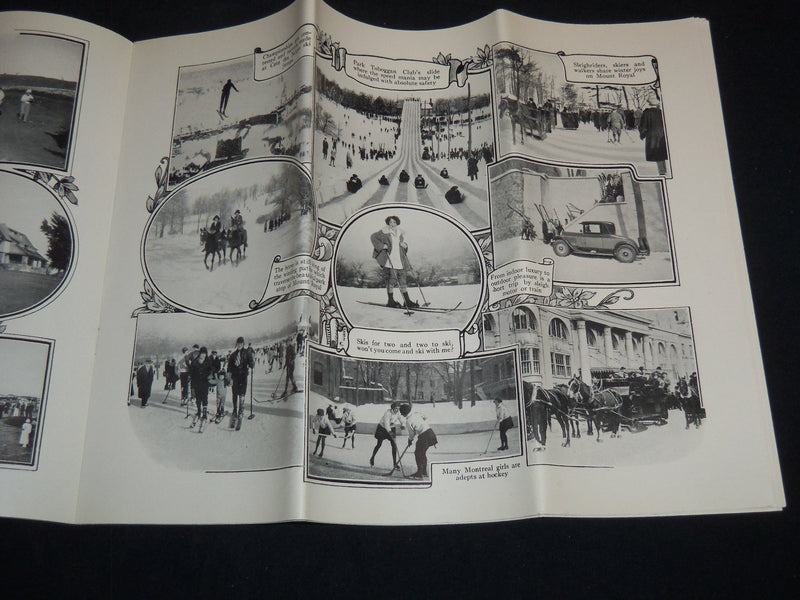1929 COSMOPOLITAN MONTREAL ROMANTIC AND HISTORICAL FOLD OUT GUIDE - J 8527