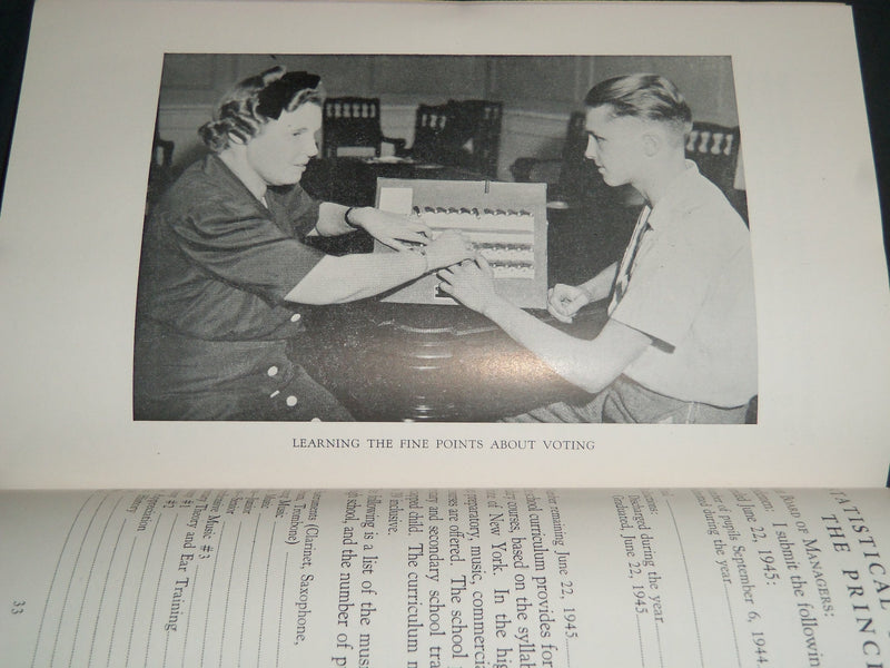 1937-1945 NY INSTITUTE FOR THE EDUCATION OF THE BLIND REPORTS LOT OF 9 - O 131