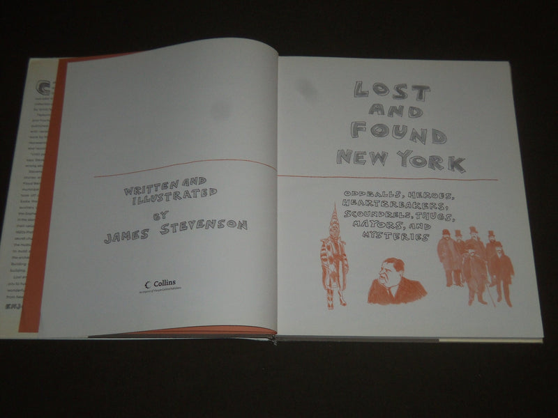 2007 LOST AND FOUND NEW YORK BY JAMES STEVENSON HARDCOVER BOOK - I 906