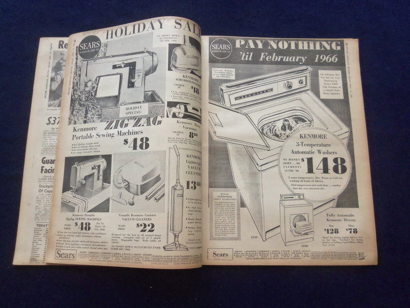 1965 NOV 19 BOSTON RECORD AMERICAN NEWSPAPER-VIET SNAFU COSTS GI LOSSES -NP 6306