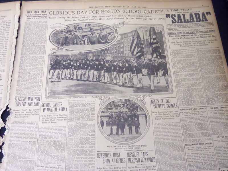 1904 MAY 28 THE BOSTON HERALD - JAPS LOSE 12,000 MEN AT KINCHOW - BH 56