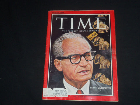 1964 JUNE 12 TIME MAGAZINE - BARRY GOLDWATER - T 1905