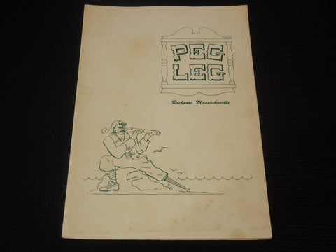 1950'S PEG LEG MENU - ROCKPORT MASSACHUSETTS - K 2605