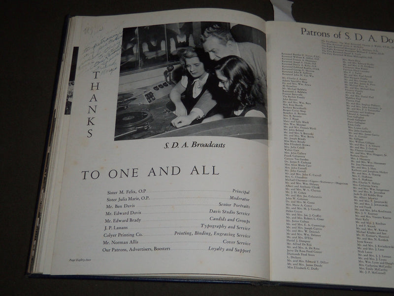 1948 THE DOMINICA ST. DOMINIC ACADEMY YEARBOOK - JERSEY CITY NEW JERSEY- YB 1228