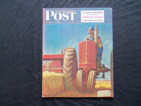 1950 AUGUST 12 THE SATURDAY EVENING POST MAGAZINE - ILLUSTRATED COVER - SP 1837