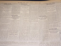 1921 JULY 19 NEW YORK TIMES NEWSPAPER - LINDEN NEW JERSEY OIL FIRE - NT 8715