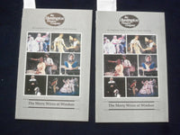 1990 THE MERRY WIVES OF WINDSOR PROGRAM -LOT OF 2- TAMMY MCDONALD+2 SIGS- J 9708