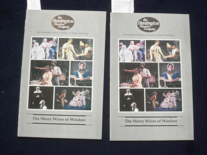 1990 THE MERRY WIVES OF WINDSOR PROGRAM -LOT OF 2- TAMMY MCDONALD+2 SIGS- J 9708