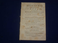 1792 A DISCOURSE CONCERNING THE CHURCH BY MOSES HEMMENWAY - J 4784