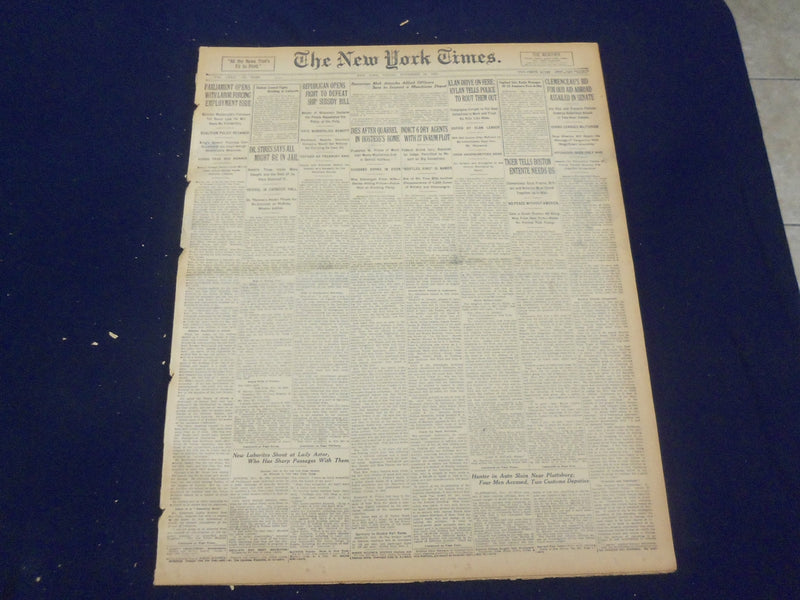 1922 NOVEMBER 24 NEW YORK TIMES - KLAN DRIVE ON HERE - NT 8437