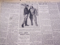 1928 APRIL 26 NEW YORK TIMES - BENNETT DIES OF PNEUMONIA IN QUEBEC - NT 5341