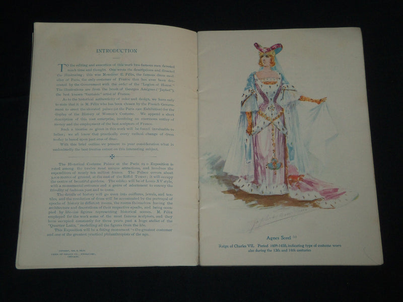 1899 WHAT SHE WORE PICTORIAL HISTORY OF WOMAN'S DRESS BOOK BY E. FELIX - J 4307