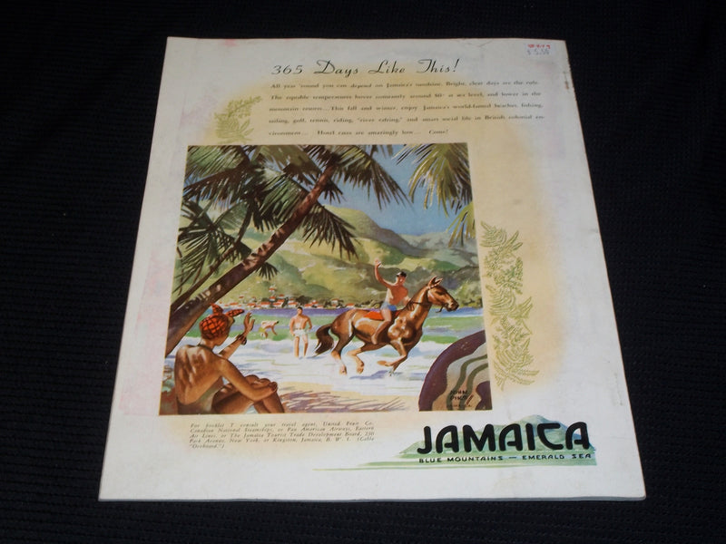 1938 SEPTEMBER TRAVEL MAGAZINE - BEAUTIFUL FRONT COVER - E 2662
