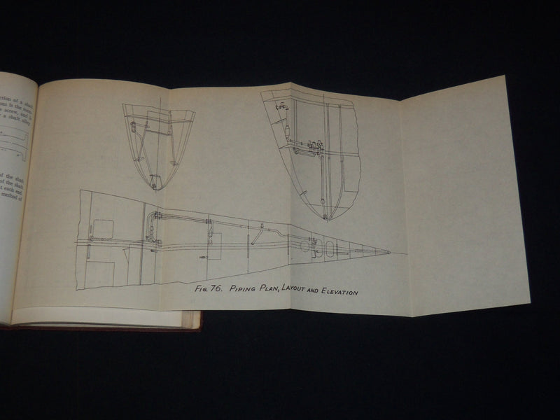 1942 SHIP STRUCTURE AND BLUEPRINT READING HARDCOVER BOOK BY H. L. HEED - KD 2630