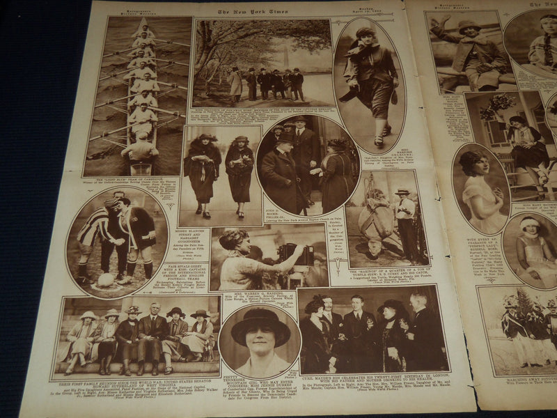 1922 APRIL 16 NEW YORK TIMES PICTURE SECTION - ARTHUR CONAN DOYLE - NT 9476