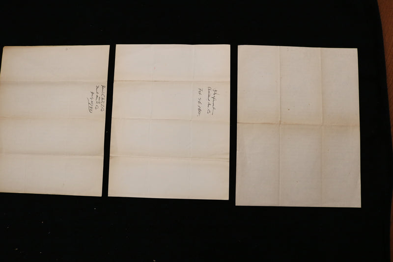 1895-1905 BUSINESS EPHEMERA - LOT OF 3 - K 1922
