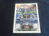 2005 SEPTEMBER 10 FOOTBALL PROGRAM - HAMPTON UNIV VS HOWARD UNIV - SP 1215W