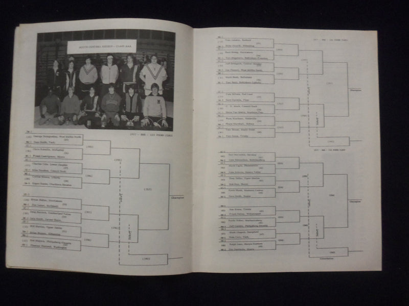 1971-1977 P.I.A.A. WRESTLING CHAMPIONSHIP PROGRAMS - LOT OF 9 - O 2136O