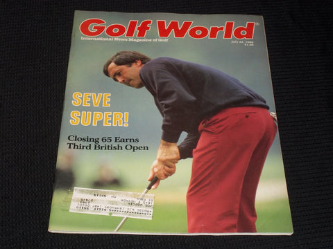 1988 JULY 22 GOLF WORLD MAGAZINE - SEVE BALLESTEROS FRONT COVER - E 6211