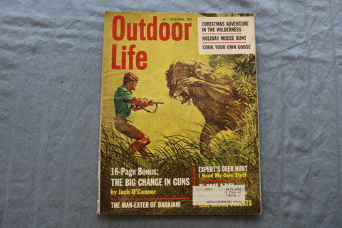 1965 DECEMBER OUTDOOR LIFE MAGAZINE - THE BIG CHANGE IN GUNS COVER - SP 6183V