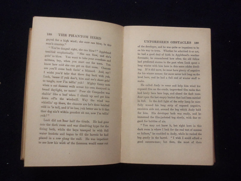 1916 THE PHANTOM HERD HARDCOVER BOOK BY B.M. BOWER - KD 8415