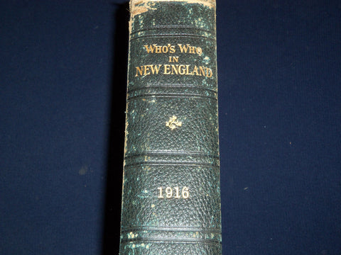 1916 WHO'S WHO IN ENGLAND BOOK EDITED BY ALBERT NELSON - KD 3479J