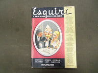 1937 JANUARY ESQUIRE MAGAZINE - NICE ILLUSTRATIONS, COVER AND ADS - ST 3090