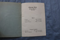 1942-1952 EUTERPE CLUB PROGRAMS - MADISON, WISCONSIN - LOT OF 9 - O 3865