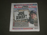 2017 OCTOBER 27 NEW YORK POST NEWSPAPER - N.Y. YANKEES JOE GIRARDI FIRED