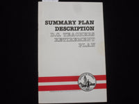 1985 D.C. TEACHERS RETIREMENT PLAN SUMMARY DESCRIPTION SOFTCOVER BOOK - J 9824