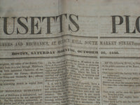 1846 OCTOBER 10 MASSACHUSETTS PLOUGHMAN - BENNINGFIELD'S ELECTRIC GUN - NP 5133