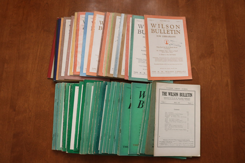 1927-1939 THE WILSON BULLETIN LIBRARIAN MAGAZINE - LOT OF 54 - O 3928