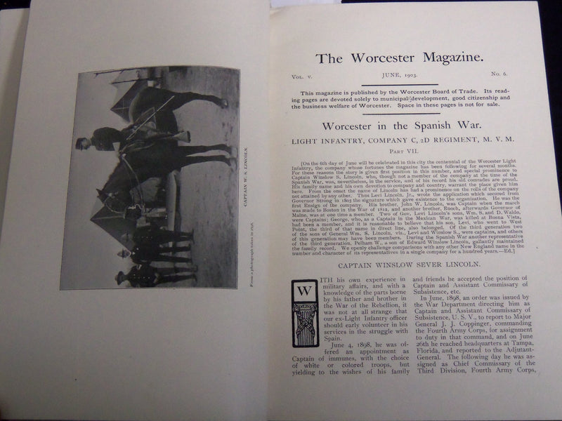 1903 JUNE THE WORCESTER MAGAZINE - MASSACHUSETTS - J 8851