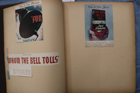 GARY COOPER & INGRID BERGMAN FOR WHOM THE BELLS TOLL SCRAPBOOK - E 26466