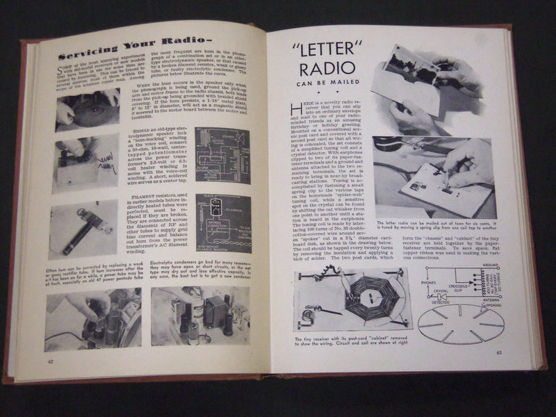 1943 RADIO FOR THE MILLIONS BOOK - NICE PHOTOS & DIAGRAMS - KD 3497