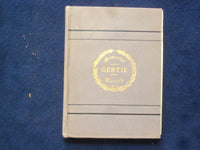 1878 GERTIE FRENCH MEMORIAL WREATH HARDCOVER BOOK - K 210