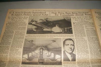 1934 FEBRUARY 18 MARCH OF EVENTS NEW YORK AMERICAN NEWSPAPER F. GIBBONS - NP 677
