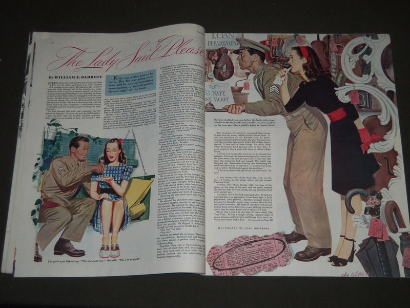 1944 OCTOBER 21 THE SATURDAY EVENING POST MAGAZINE - ILLUSTRATED COVER - SP 139