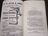 1876 THE AMERICAN JOURNAL OF OBSTETRICS MAGAZINE LOT OF 3 - NICE ADS - O 1092