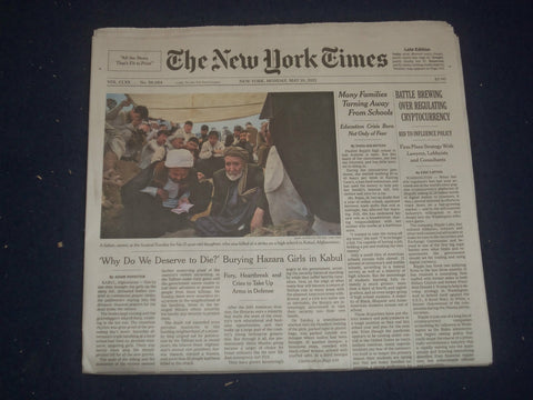 2021 MAY 10 NEW YORK TIMES - BATTLE BREWING OVER REGULATING CRYPTOCURRENCY