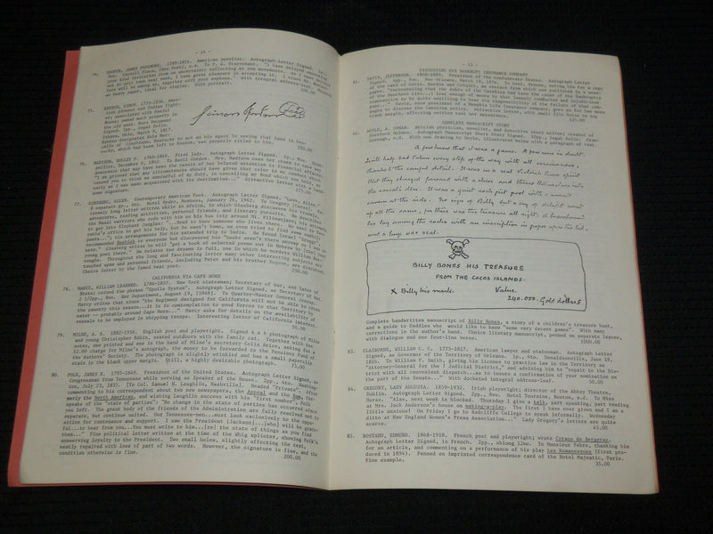 PAUL C. RICHARDS AUTOGRAPHS CATALOGUES LOT OF 20 - BROOKLINE MASS - O 2993H