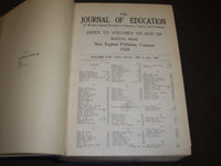 1928 JANUARY-DECEMBER JOURNAL OF EDUCATION BOUND VOLUME - COMPLETE YEAR - R 891