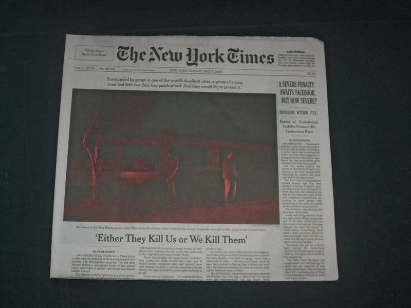2019 MAY 5 NEW YORK TIMES - A SEVERE PENALTY AWAITS FACEBOOK, BUT HOW SEVERE?