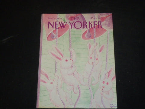 1989 MARCH 27 THE NEW YORKER MAGAZINE - ILLUSTRATED COVER - NY 1379