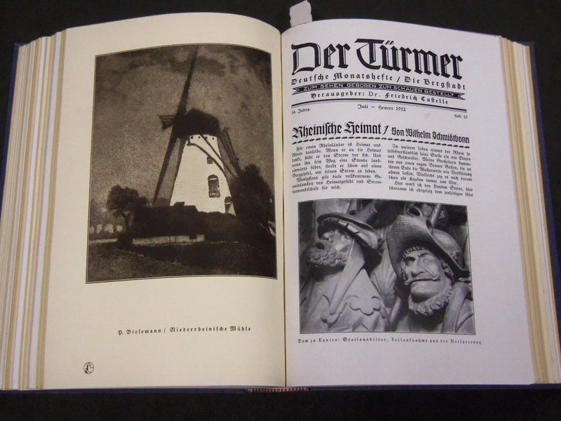 1931-1932 DER TURMER DR. FRIEDRICH CASTELLE VOLUME NO. 2 - 6 ISSSUES - KD 1522F