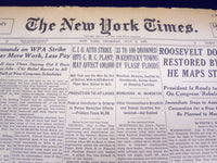 1939 JULY 6 NEW YORK TIMES - 33 TO 100 DROWNED IN KENTUCKY TOWNS - NT 600