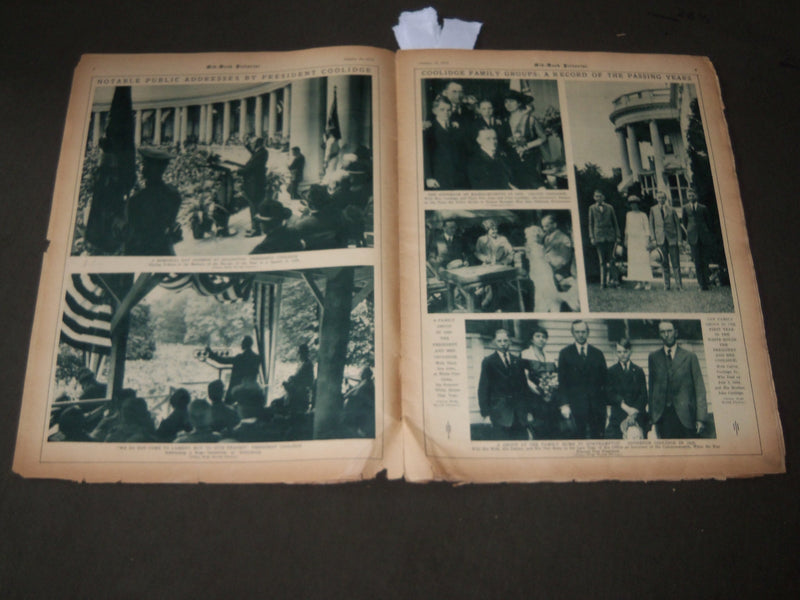 1933 JANUARY 14 MID-WEEK PICTORIAL MAGAZINE SECTION - CALVIN COOLIDGE - J 3209