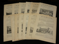 1867 LE GENIE CIVIL FRENCH INDUSTRIES MAGAZINE LOT OF 13 ISSUES - NP 5364
